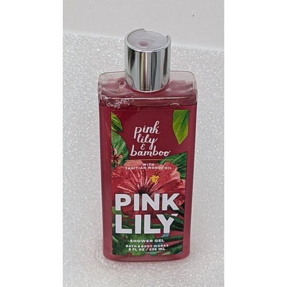Bath & Body Works Pink Lily & Bamboo Shower Gel 8 oz Tahitian Monoi Oil - Picture 1 of 1